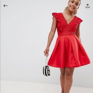 Little mistress red dress size 12 petite